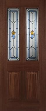 Hardwood Edwardian Blue External Hardwood M&T Doors Glazed