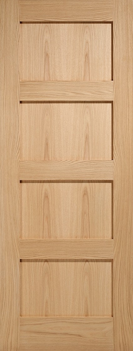 Oak Contemporary 4 Panel