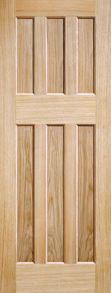 Oak DX 60's Style Fire Door