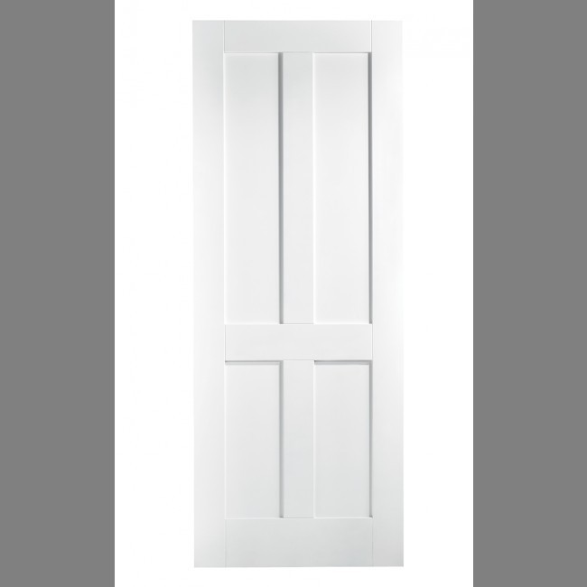 White London 4 Panel Fire Door