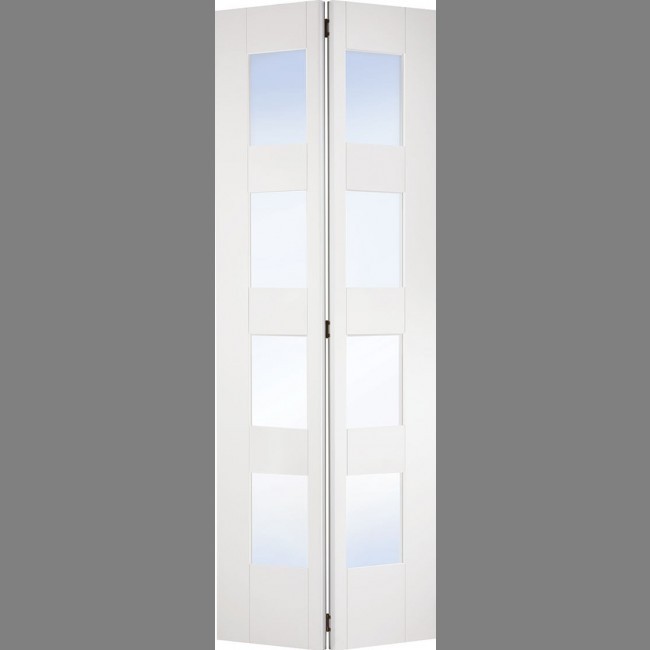 White Shaker 4 Light Bi Fold Internal White Doors Internal Doors