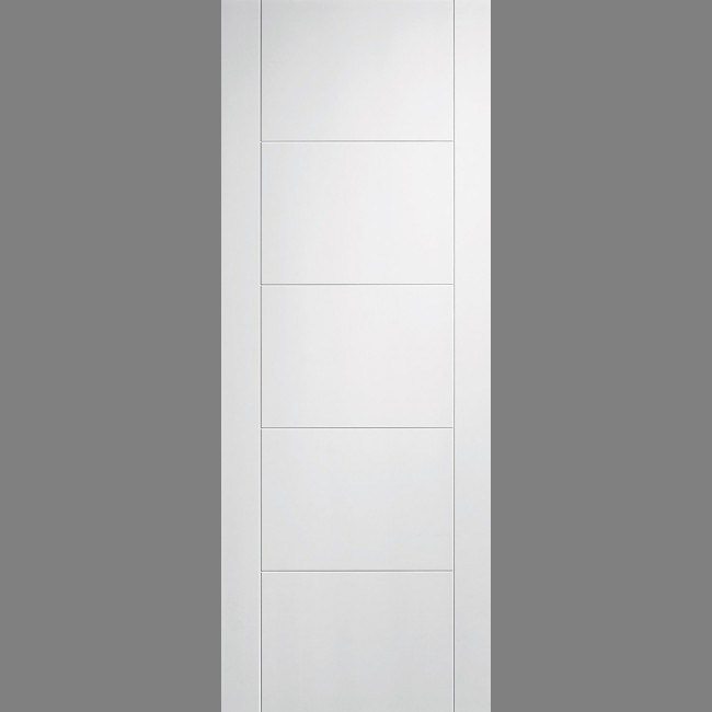 White Vancouver 5 Panel Fire Door