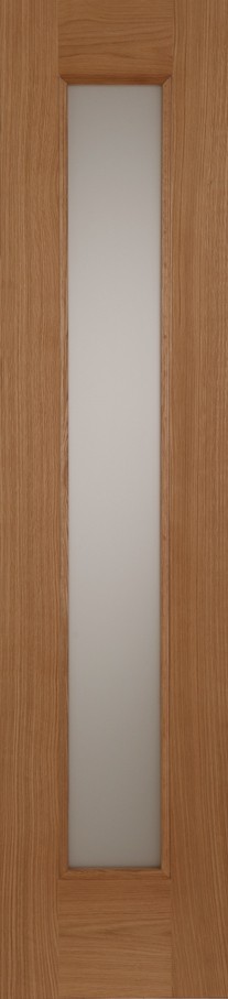 Oak Contemporary Acid Glass Sidelight