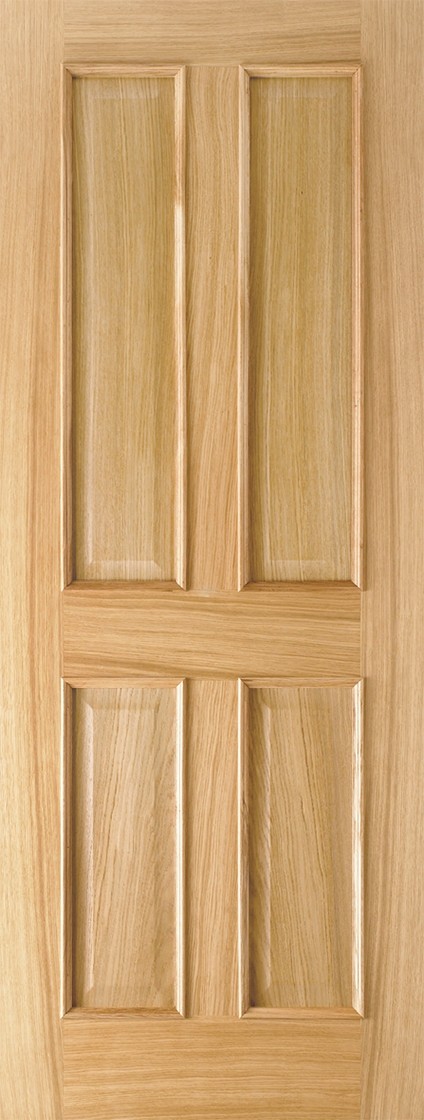 Oak Regency 4 Panel RM2S Fire Door