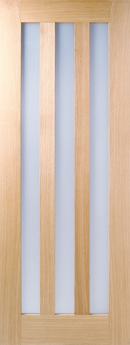 Oak UTAH Glazed (Frosted Glass)