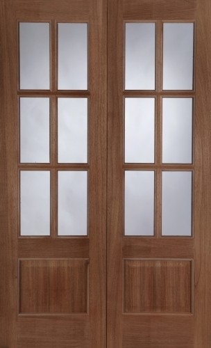 Hampstead Rebated (RHPO) Pair External Hardwood Unglazed