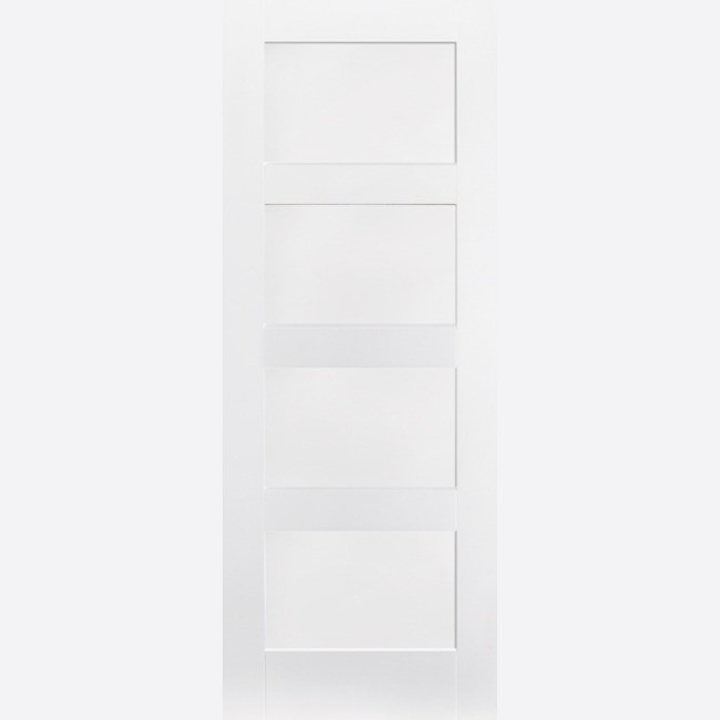 White Shaker 4 Panel